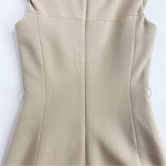 MICHAEL KORS COLLECTION Stretch Boucle Sheath Dress w/ Metallic Gold Belt Size 2 - Picture 8 of 15